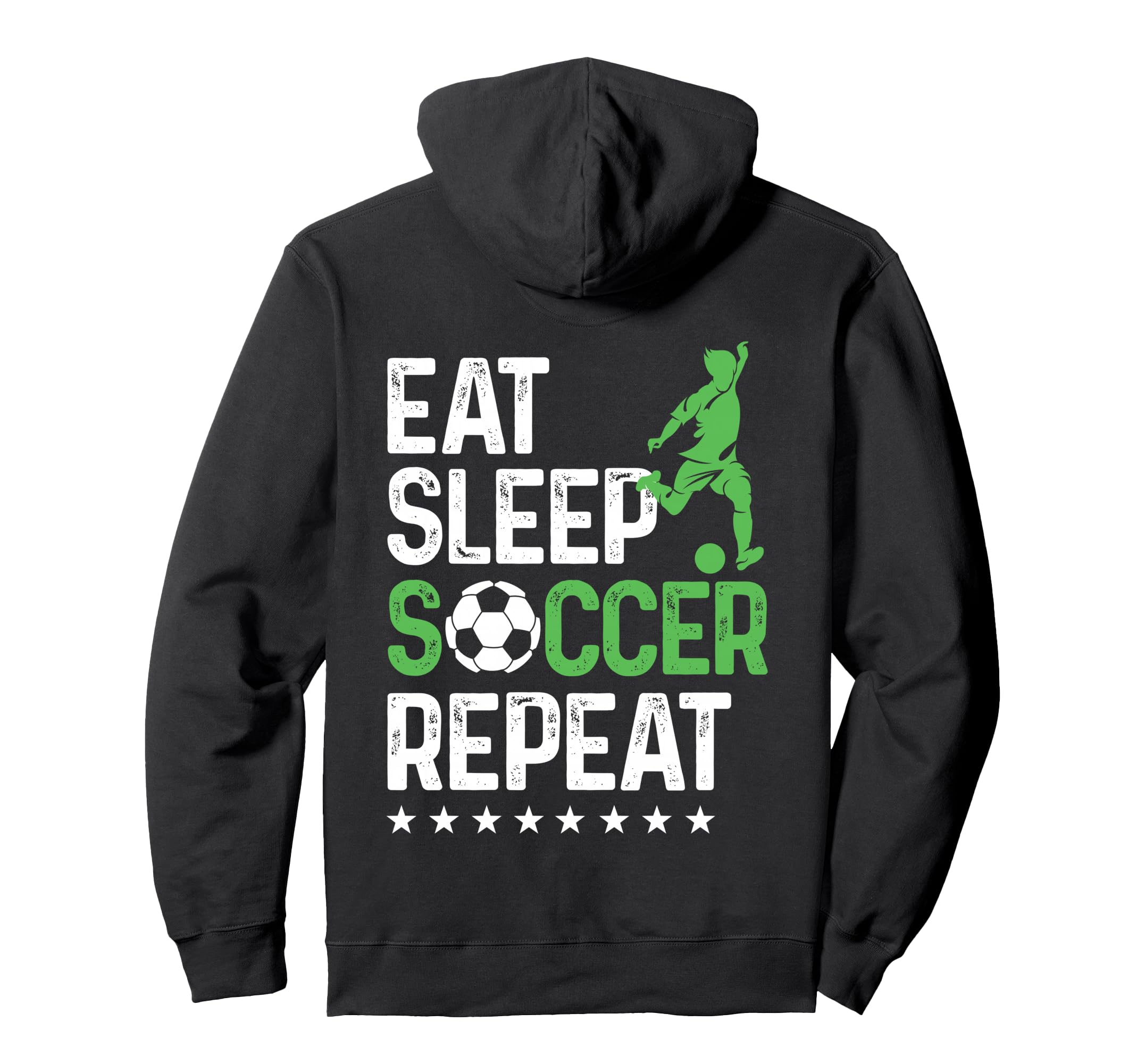 Eat Sleep Soccer Repeat Sport Player Hoodie - Minimalist Print Men Women