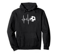 Soccer Heartbeat Ecg Ball Minimal Hoodie - Streetwear Style Men Women