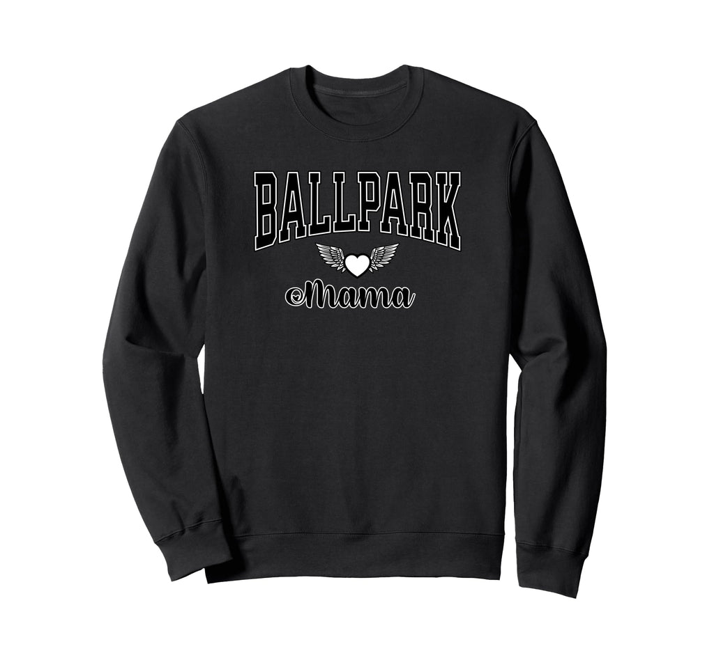Ballpark Mama Baseball Moms Soccer Moms Sweatshirt - Graphic Print Unisex