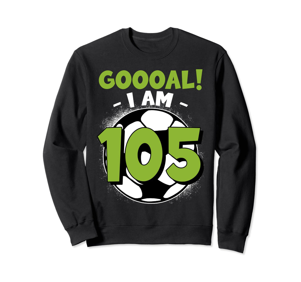 105 Year Old Birthday Soccer Themed Sweatshirt - Unique Graphic Men Women