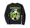 105 Year Old Birthday Soccer Themed Sweatshirt - Unique Graphic Men Women