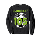 105 Year Old Birthday Soccer Themed Sweatshirt - Unique Graphic Men Women