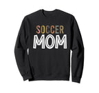 Leopard Soccer Mama Soccer Mom Sweatshirt - Minimalist Print for Adults