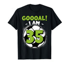 35 Year Old Birthday Soccer Themed 35Thb T-Shirt - Trendy Graphic Unisex