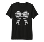 Soccer Ball Coquette Bow Soccer Mom T-Shirt - Custom Art Print for Adults