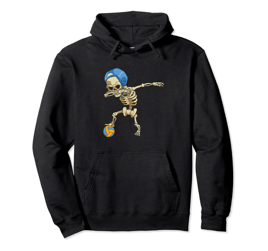 Dabbing Skeleton Water Polo Lover Hoodie - Casual Everyday Wear for Adults