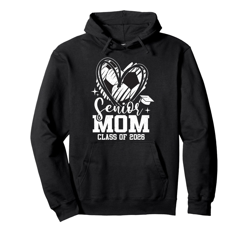 Senior Mom Class 2026 Soccer Hoodie - Aesthetic Graphic for Adults