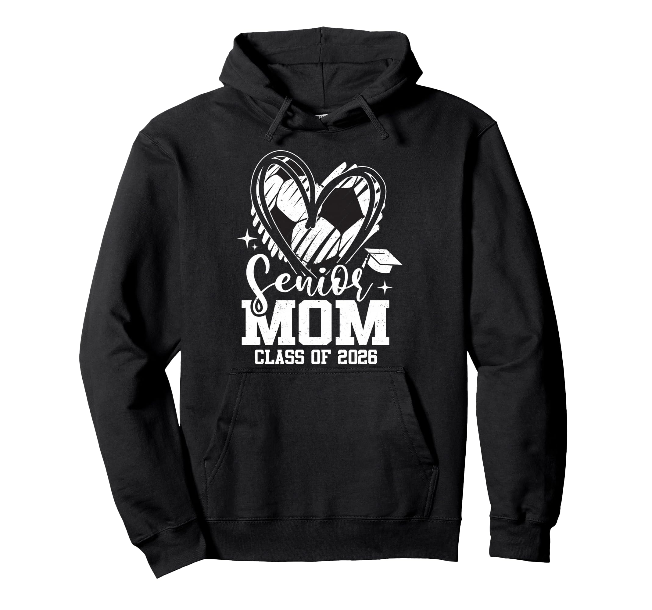 Senior Mom Class 2026 Soccer Hoodie - Aesthetic Graphic for Adults