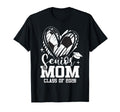 Senior Mom Class 2026 Soccer Graduation T-Shirt - Minimalist Print Unisex