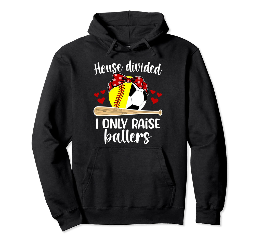 House Divided I Only Raise Ballers Hoodie - Streetwear Style for Adults