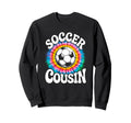 Soccer Cousin Tie Dye Spirit Sweatshirt - Custom Art Print for Adults