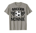 Soccer Nonnie Hearts Nonnie Soccer T-Shirt - Unique Graphic Men Women