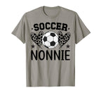 Soccer Nonnie Hearts Nonnie Soccer T-Shirt - Unique Graphic Men Women
