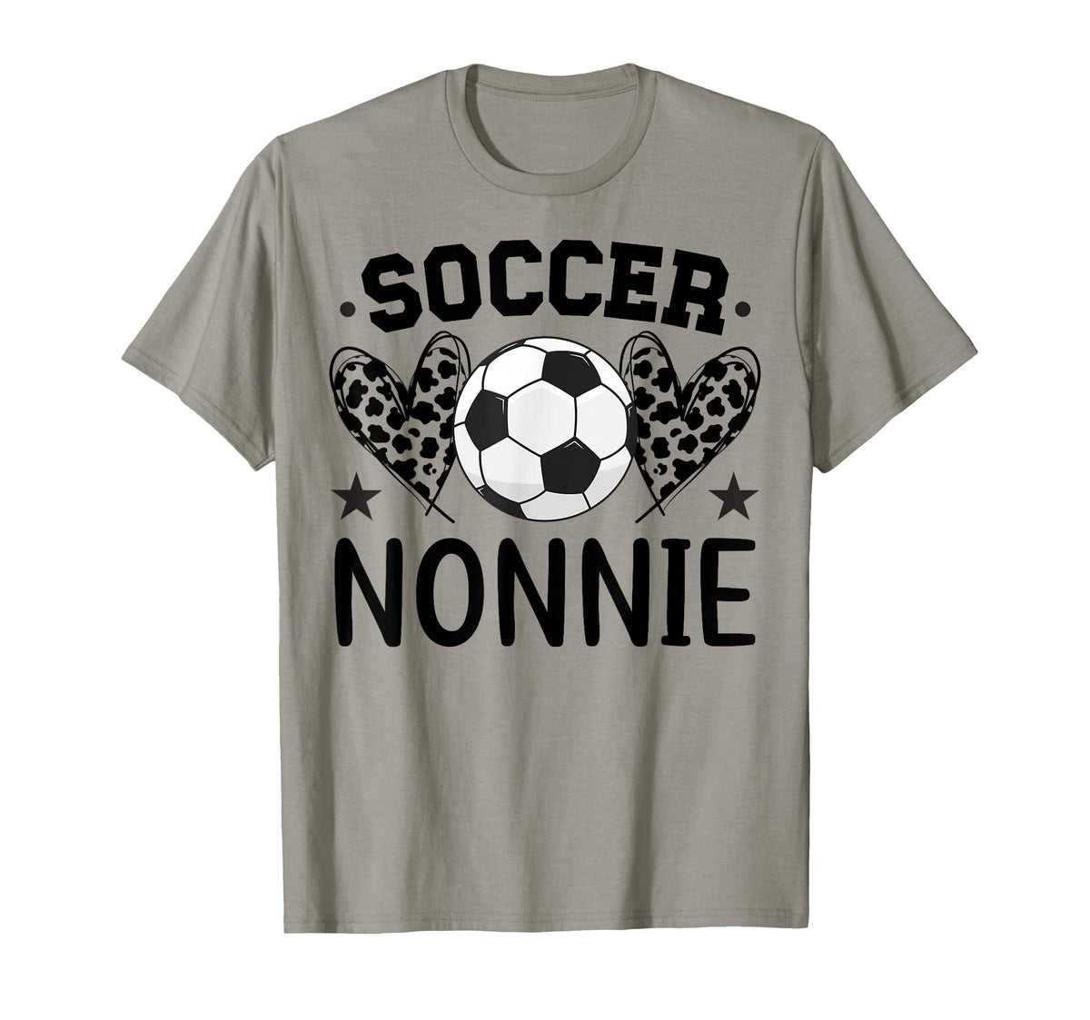 Soccer Nonnie Hearts Nonnie Soccer T-Shirt - Unique Graphic Men Women