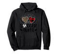 Soccer Aunt Buffalo Plaid Mothers Day Hoodie - Custom Art Print for Adults