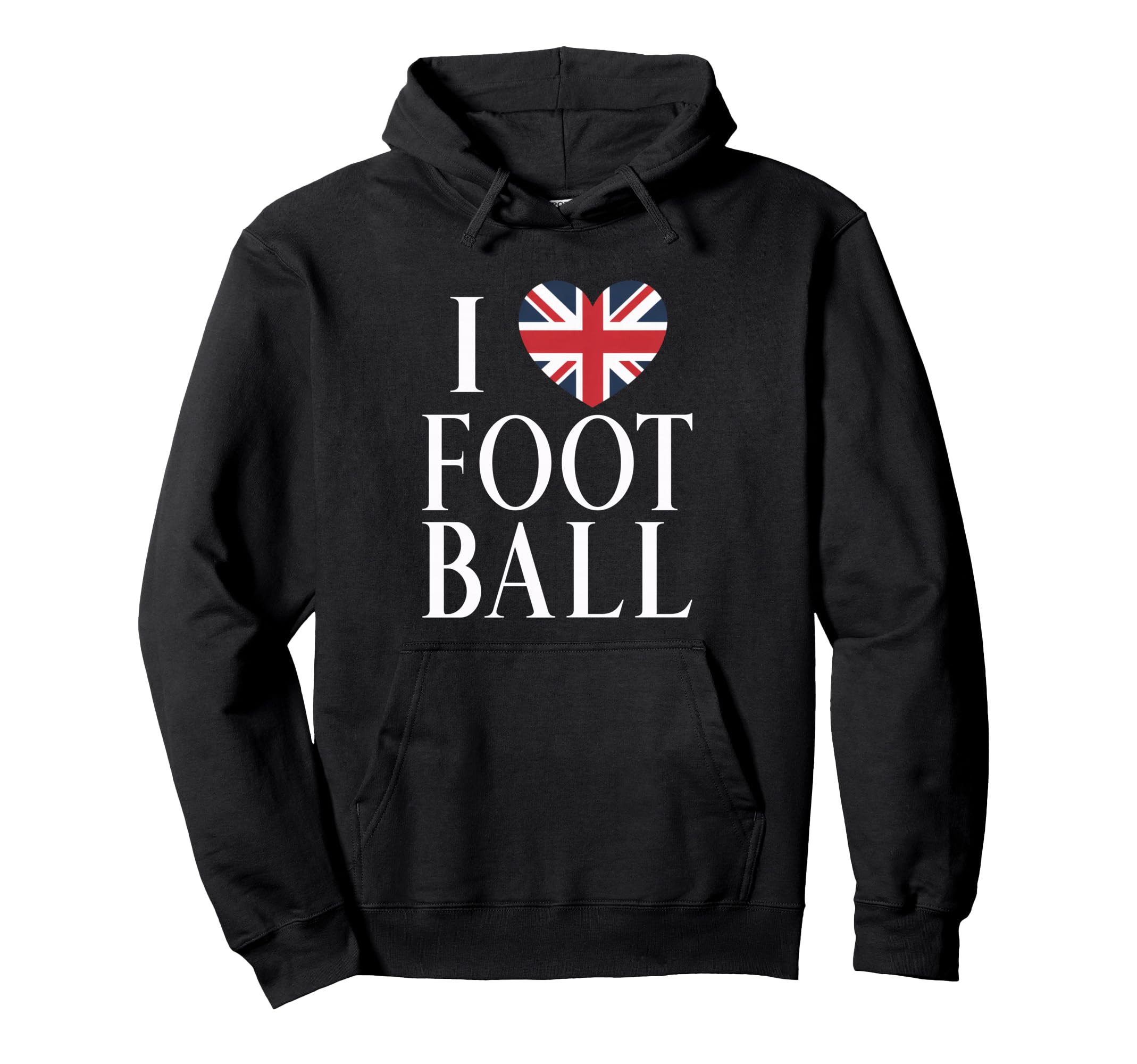 I Love Football Soccer Lover Great Hoodie - Casual Everyday Wear Unisex