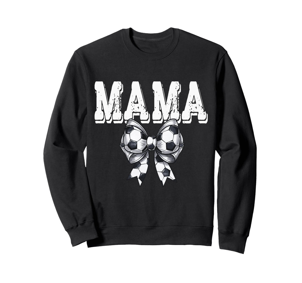 Coquette Soccer Bow Mama Sister Sweatshirt - Fun Novelty Design Unisex