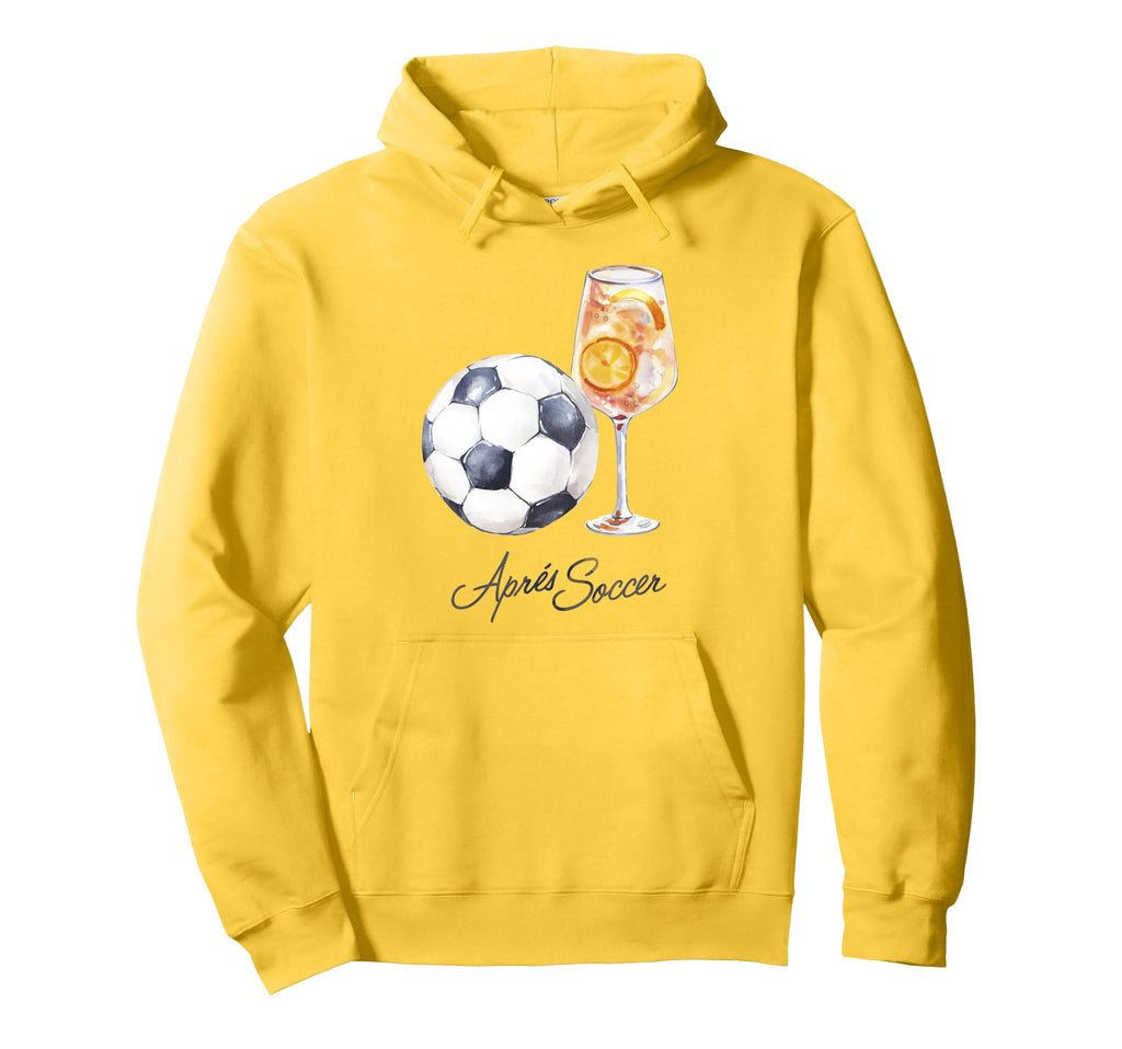 Trendy Apres Soccer Cocktail Hoodie - Novelty Apparel for Adults