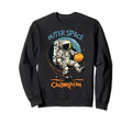 Outer Space Soccer Champion Funny And Sweatshirt - Trendy Graphic Unisex