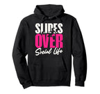 Slides Over Social Life Soccer Hoodie - Aesthetic Graphic Men Women