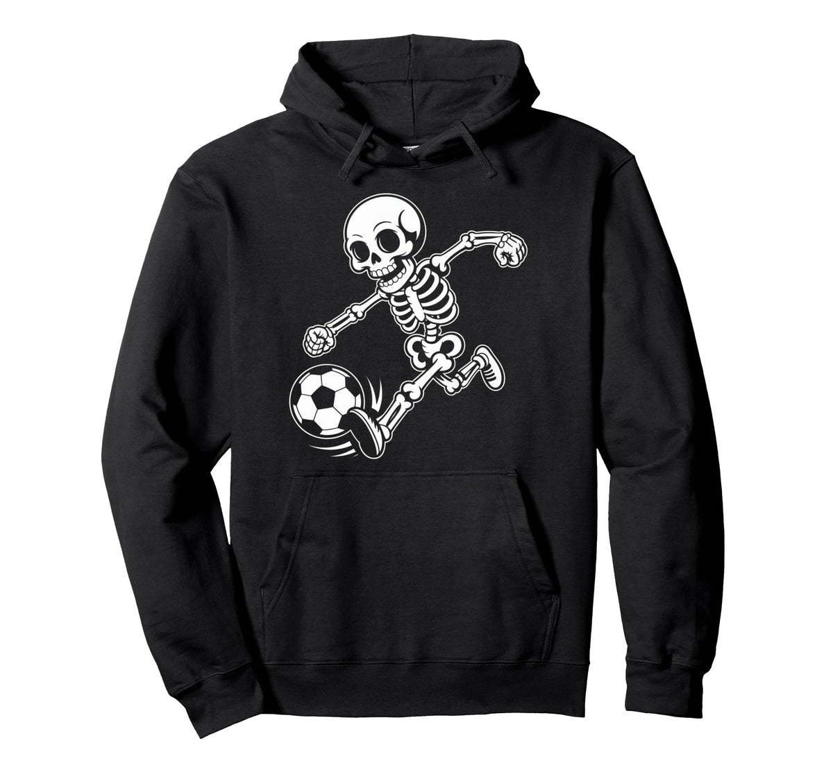 Skeleton Soccer Enthusiast Funny Sports Hoodie - Aesthetic Graphic Unisex