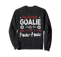 Funny Soccer Goalie Goalkeeper Mom Sweatshirt - Graphic Print Unisex
