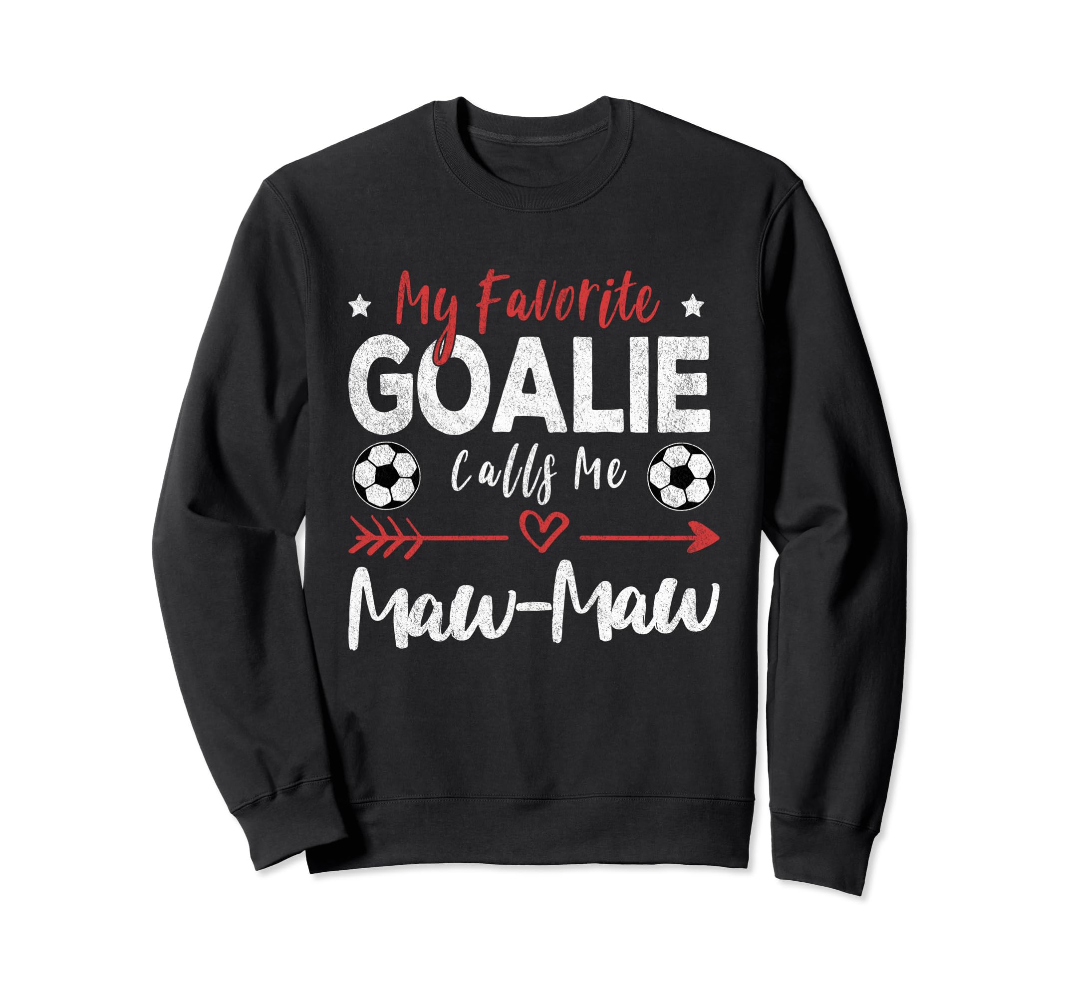 Funny Soccer Goalie Goalkeeper Mom Sweatshirt - Graphic Print Unisex