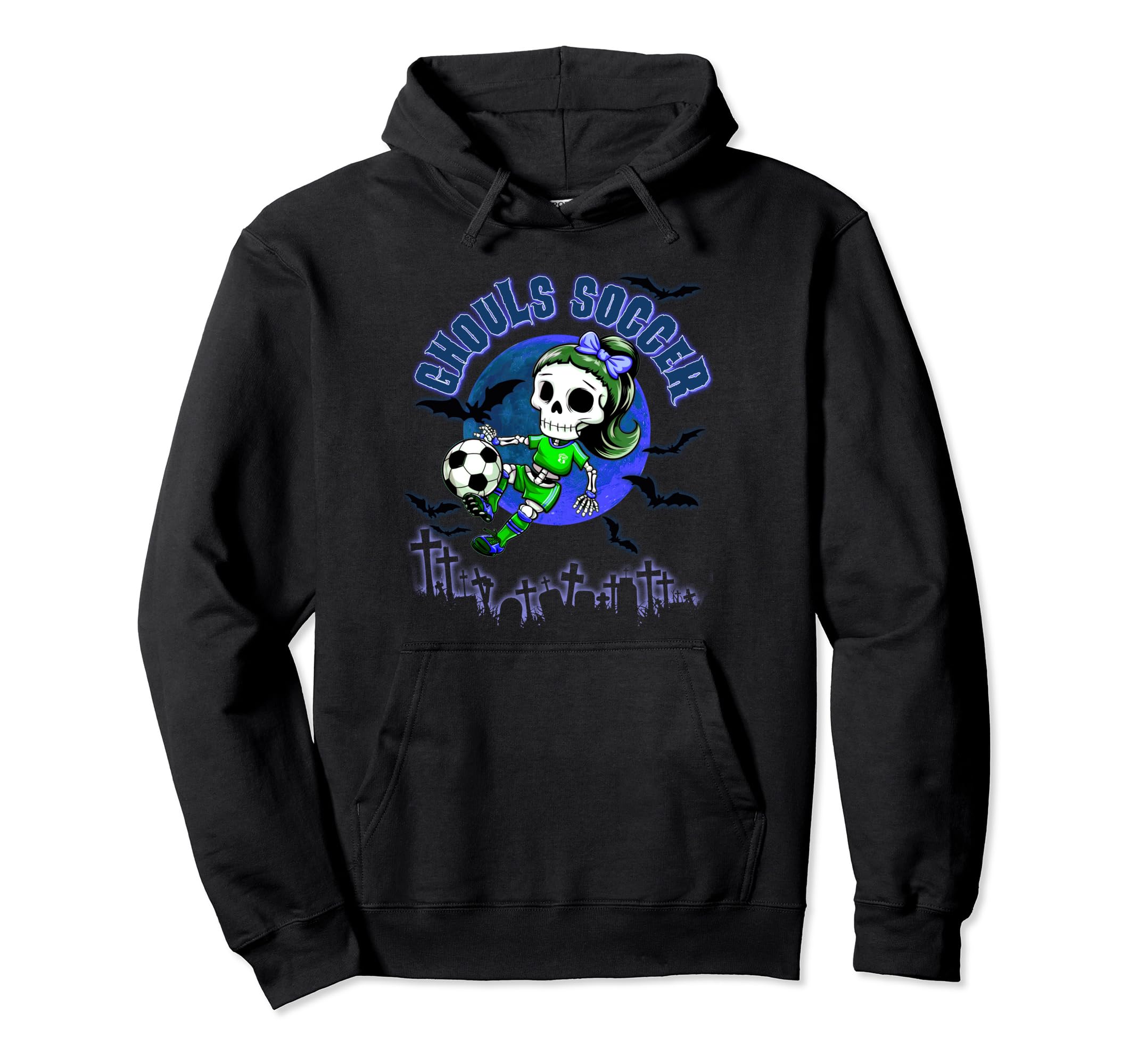 Ghouls Soccer Halloween Trick Or Treat Hoodie - Custom Art Print Unisex