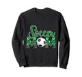 Soccer Mom 1 Leopard Pattern D Cor Theme Sweatshirt - Trendy Graphic Unisex