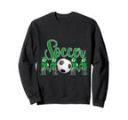 Soccer Mom 1 Leopard Pattern D Cor Theme Sweatshirt - Trendy Graphic Unisex