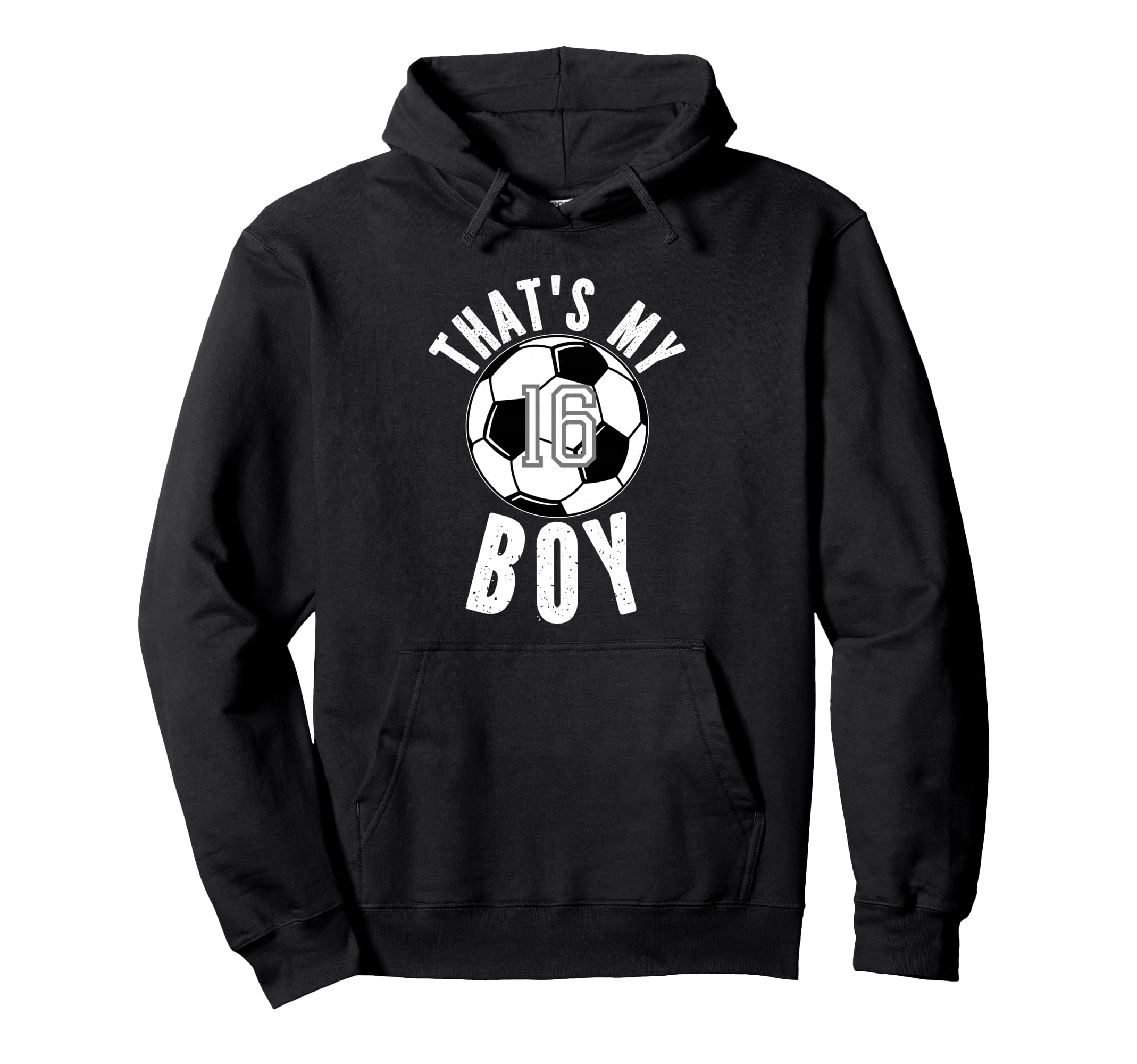 Thats My Soccer Number 16 Hoodie - Graphic Print Men Women