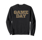Game Day Leopard Animal Sports Sweatshirt - Unique Graphic for Adults