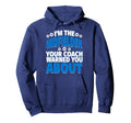 Midfielder Your Coach Warned You About Hoodie - Minimalist Print Unisex