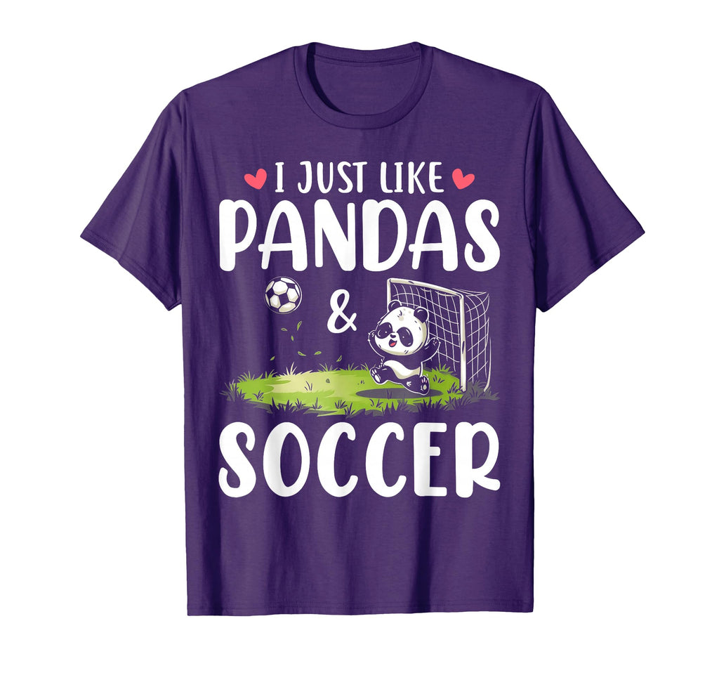 Panda Soccer I Just Love Pandas And T-Shirt - Minimalist Print Men Women