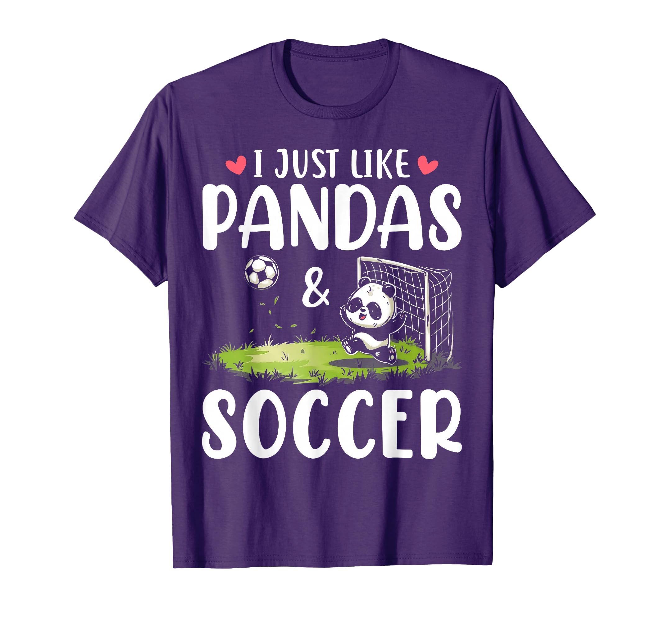 Panda Soccer I Just Love Pandas And T-Shirt - Minimalist Print Men Women