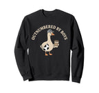 Outnumbered Funny Mom Goose Soccer Sweatshirt - Novelty Apparel Unisex
