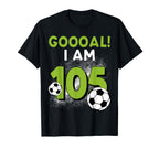 105Th Birthday Soccer Theme 105Year T-Shirt - Novelty Apparel Men Women