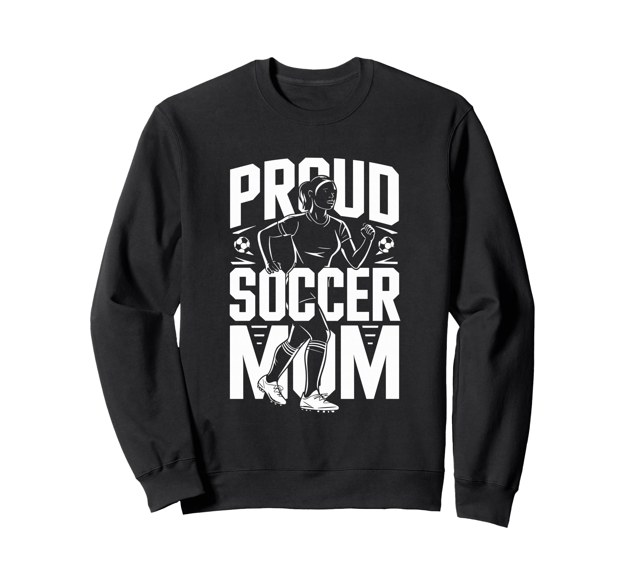 Proud Soccer Mom Football Enthusiast Sweatshirt - Fun Novelty Design Unisex