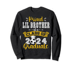 Proud Lil Brother Class 2024 Sweatshirt - Custom Art Print for Adults