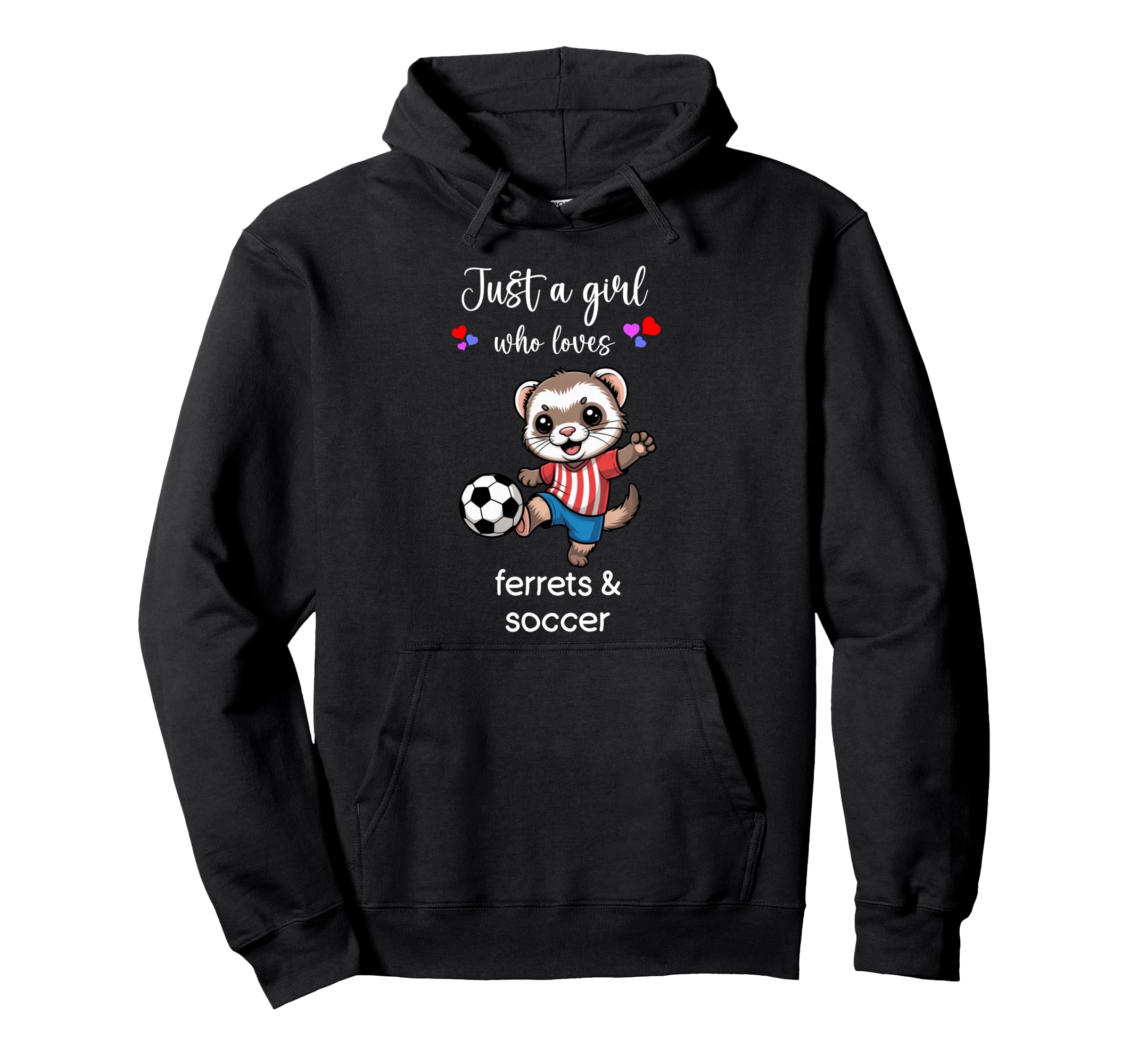 Ferret Soccer Ferret Soccer Hoodie - Casual Everyday Wear Unisex