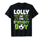 Soccer Lolly Birthday Party Family T-Shirt - Streetwear Style Unisex