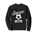 Soccer Mom Heart Ball Sideline Sweatshirt - Casual Everyday Wear Unisex