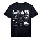 Things I Do My Spare Time Funny Soccer T-Shirt - Unique Graphic for Adults
