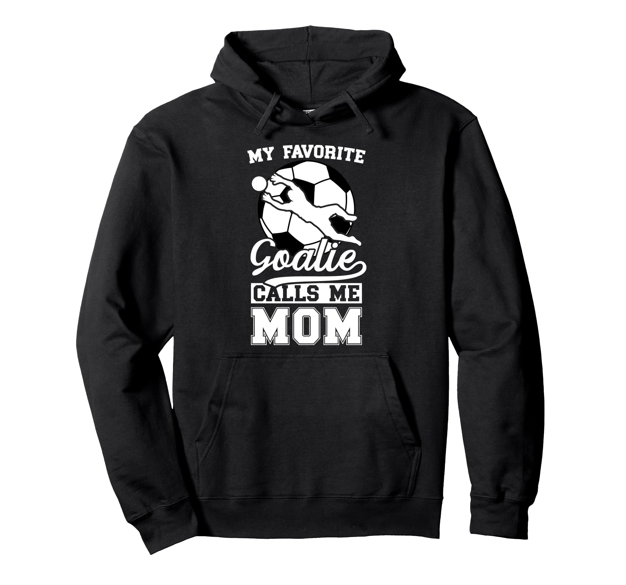 Proud Soccer Keeper Mom Soccer Goalie Hoodie - Minimalist Print for Adults