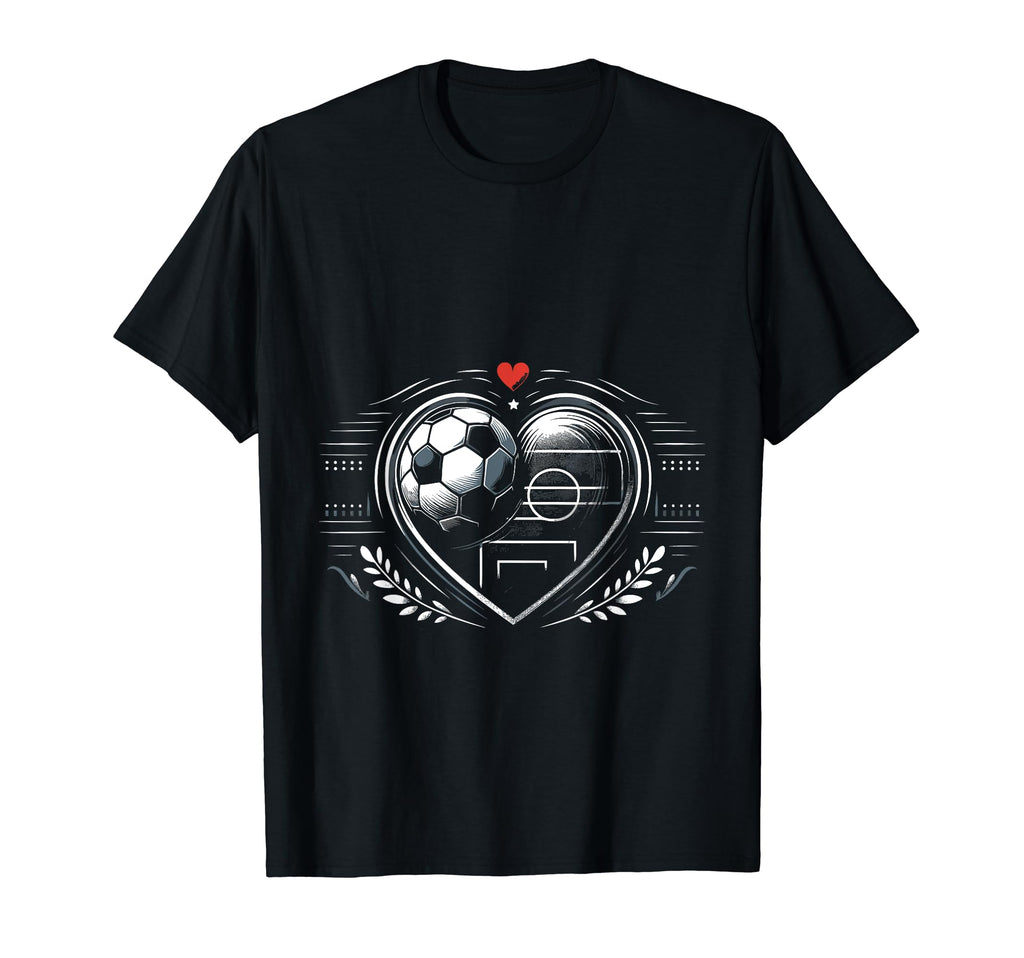 Soccer Enthusiast Soccer Player T-Shirt - Minimalist Print for Adults