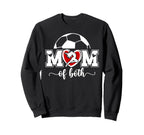 Mom Both Proud Soccer And Dance Mom Sweatshirt - Trendy Graphic Men Women