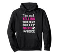 This Is My Soccer Mom Voice Mom Hoodie - Casual Everyday Wear for Adults