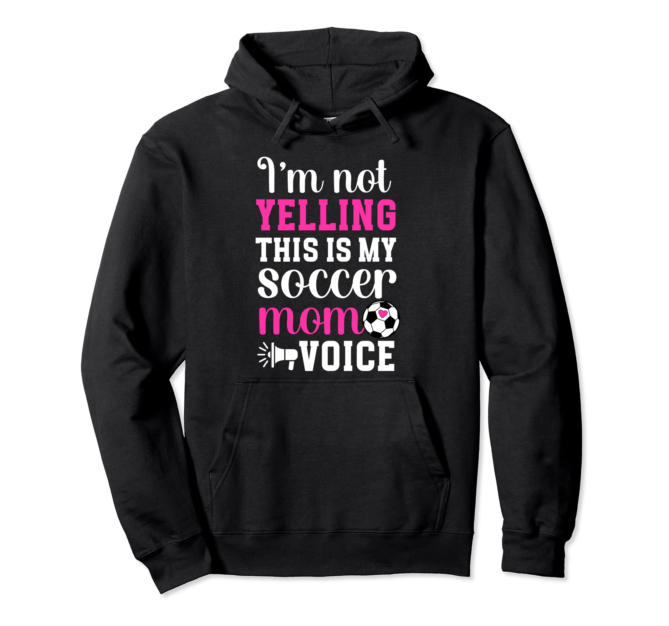 This Is My Soccer Mom Voice Mom Hoodie - Casual Everyday Wear for Adults
