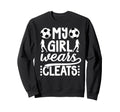 My Wears Cleats Soccer Mom Soccer Sweatshirt - Minimalist Print for Adults
