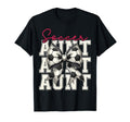 Soccer Aunt Funny Coquette Bow Soccer T-Shirt - Novelty Apparel Unisex